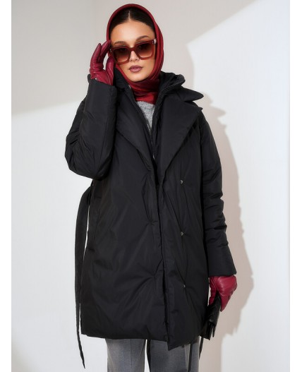 Пуховик женский черный