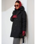 Пуховик женский черный