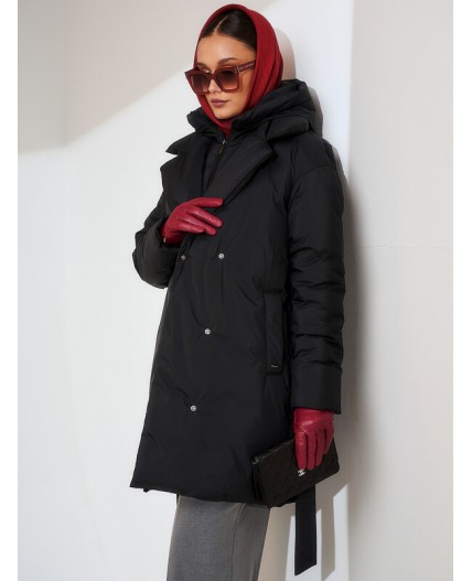 Пуховик женский черный
