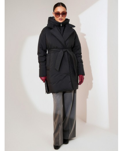 Пуховик женский черный