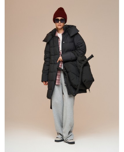 Пуховик женский черный