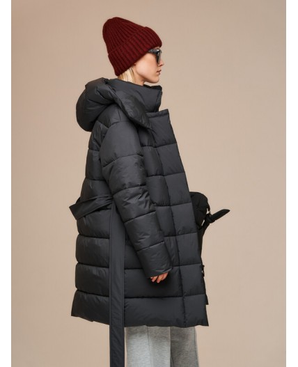 Пуховик женский черный