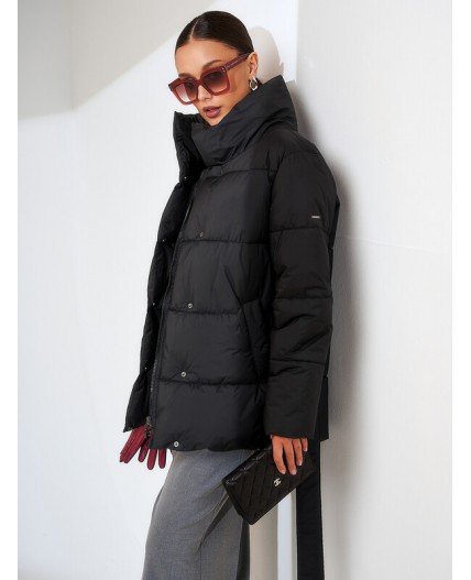 Пуховик женский черный