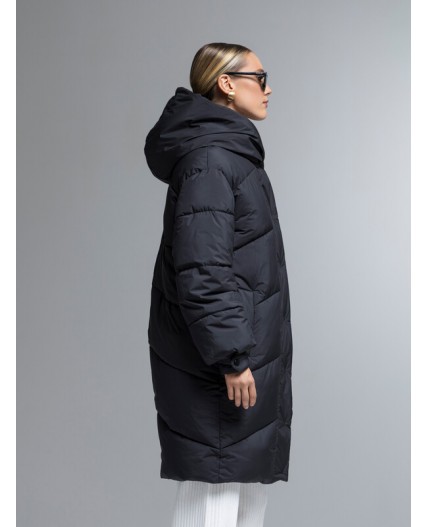 Пуховик женский черный
