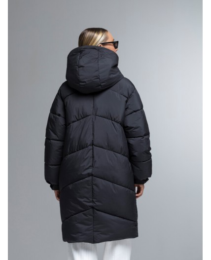 Пуховик женский черный