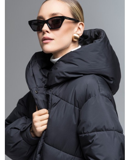 Пуховик женский черный