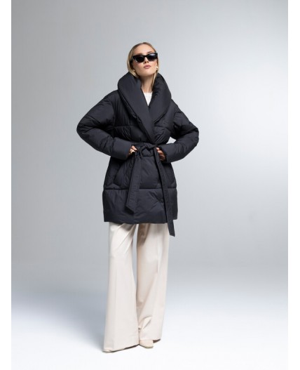 Пуховик женский черный