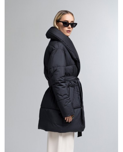 Пуховик женский черный