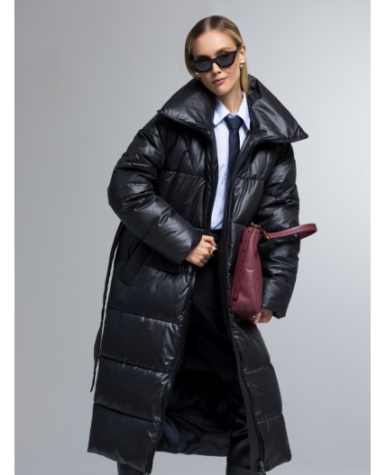 Пуховик женский черный