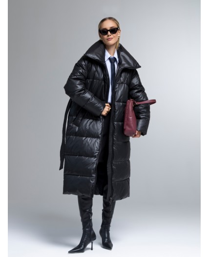 Пуховик женский черный