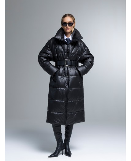Пуховик женский черный