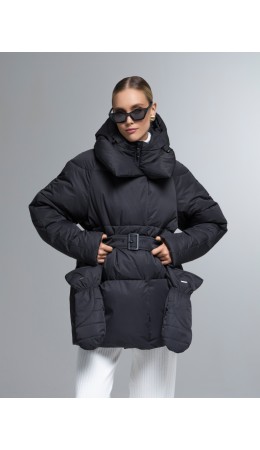 Пуховик женский черный