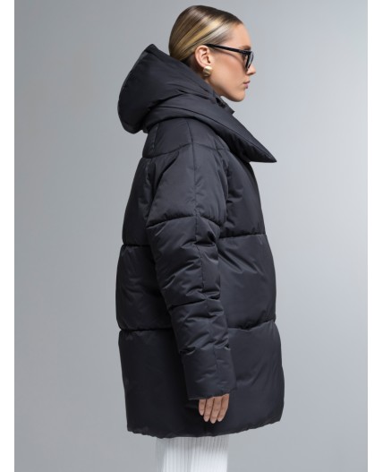 Пуховик женский черный
