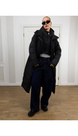 Пуховик женский черный