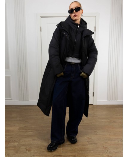 Пуховик женский черный