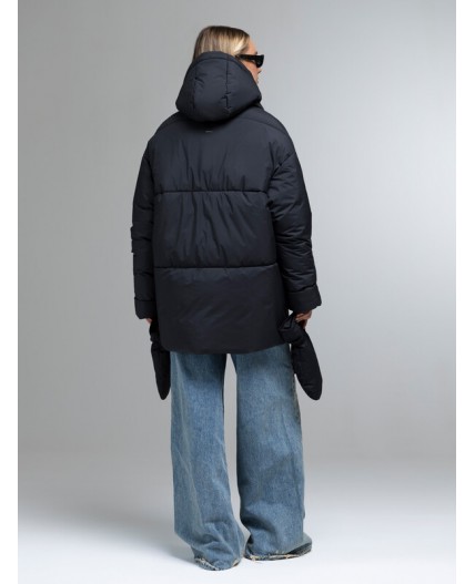 Пуховик женский черный