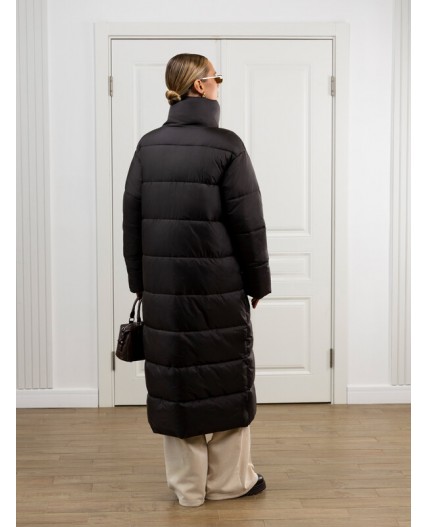 Пуховик женский коричневый