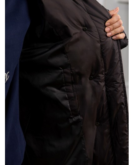 Пуховик женский коричневый