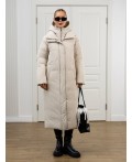 Пуховик женский светло-бежевый