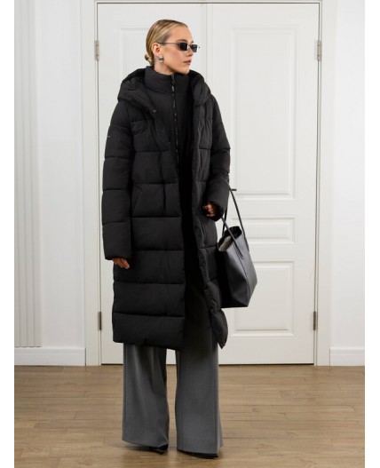 Пуховик женский черный