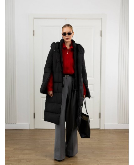 Пуховик женский черный