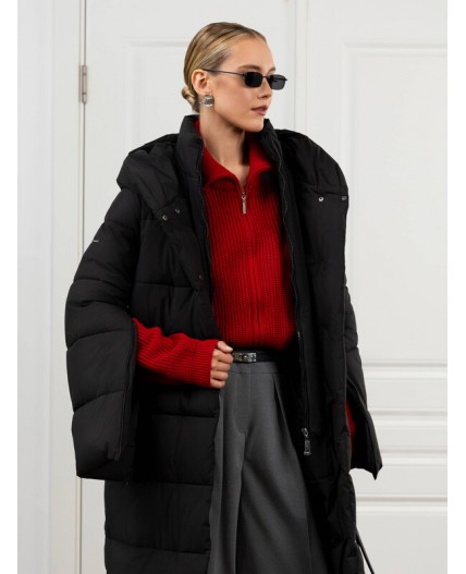 Пуховик женский черный
