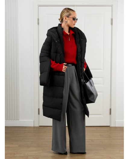 Пуховик женский черный