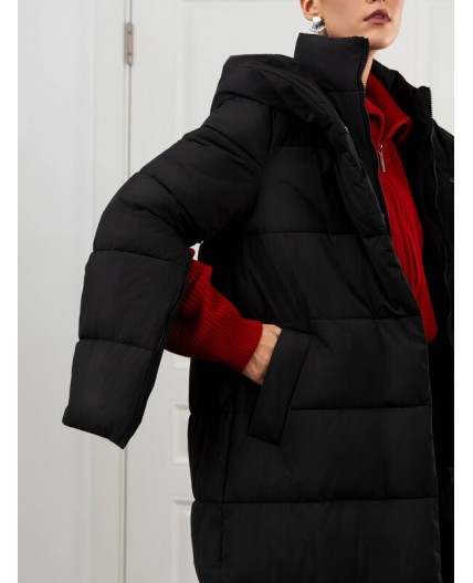 Пуховик женский черный
