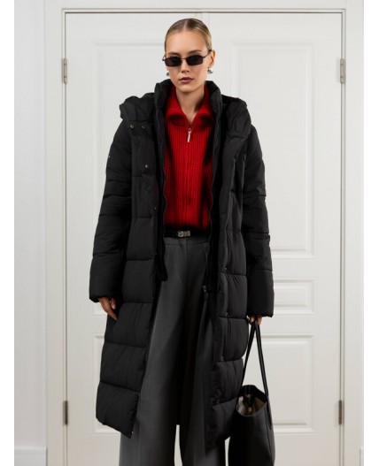 Пуховик женский черный