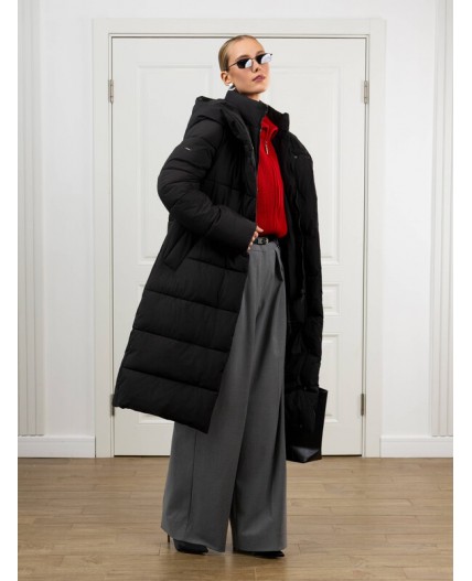 Пуховик женский черный