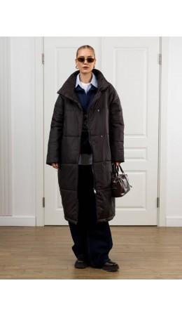 Пальто женское коричневый