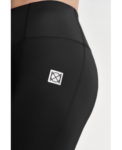 Леггинсы спортивные:жен. МОДЕЛЬ 4 Черный