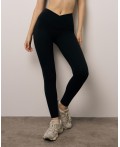Леггинсы спортивные:жен. МОДЕЛЬ 9 Черный
