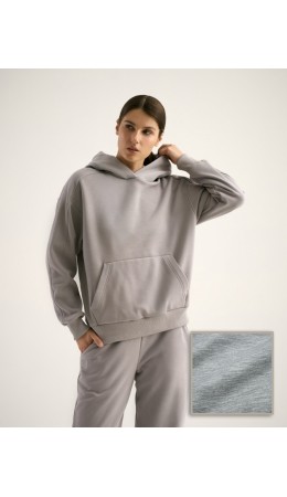 Худи:жен. МОДЕЛЬ 28 Светлый меланж