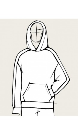 Худи:муж. МОДЕЛЬ 18 Fume