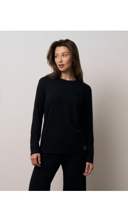 Лонгслив:жен. МОДЕЛЬ 5 Черный