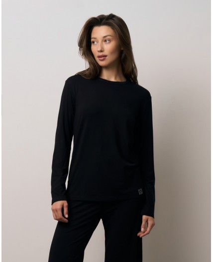 Лонгслив:жен. МОДЕЛЬ 5 Черный