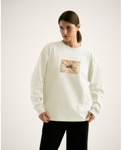 Лонгслив:ув. МОДЕЛЬ 6 Молочный