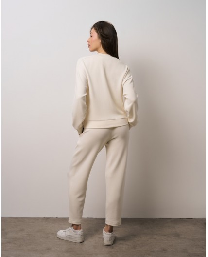 Костюм толстовка/брюки:жен. МОДЕЛЬ 4 Экрю