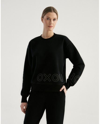 Свитшот:жен. МОДЕЛЬ 23 Черный