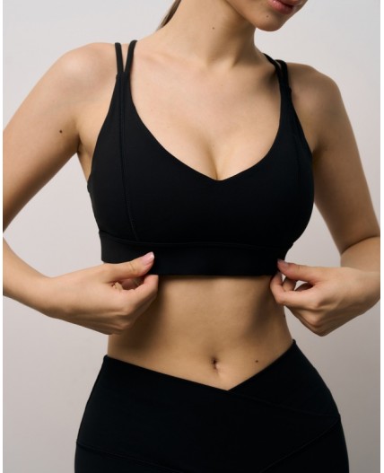 Топ спортивный:жен. МОДЕЛЬ 5 Черный