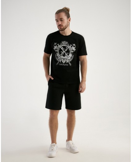 Футболка:муж. МОДЕЛЬ 12 Черный