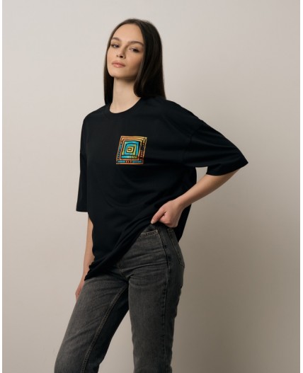 Футболка:ув. МОДЕЛЬ 3 Черный