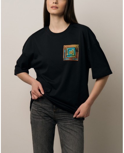 Футболка:ув. МОДЕЛЬ 3 Черный