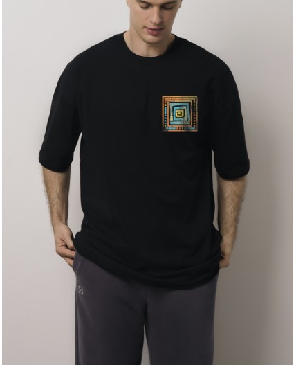 Футболка:ув. МОДЕЛЬ 3 Черный