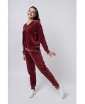 Комплект джемп./брюк.:жен. МОДЕЛЬ 20 Бордо