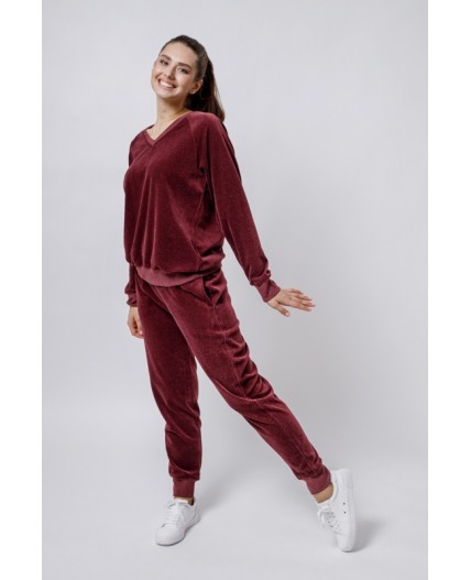 Комплект джемп./брюк.:жен. МОДЕЛЬ 20 Бордо