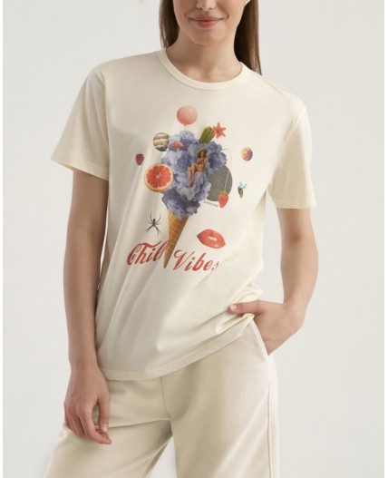 Футболка:жен. МОДЕЛЬ 25 Кокос