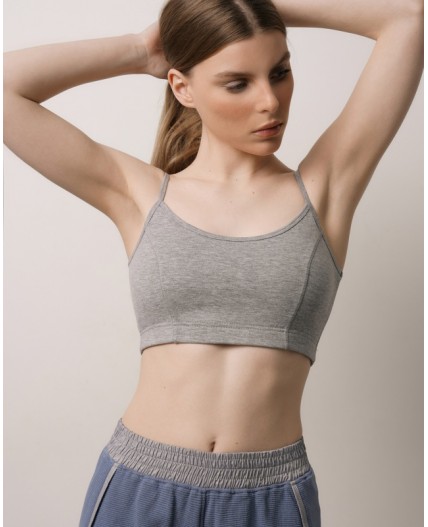 Топ:жен. МОДЕЛЬ 11 Серый меланж