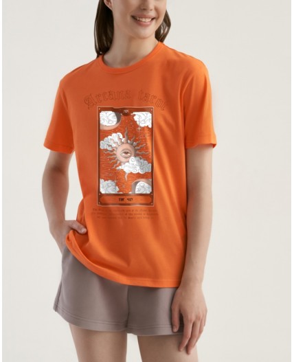 Футболка:жен. МОДЕЛЬ 25 Апельсин
